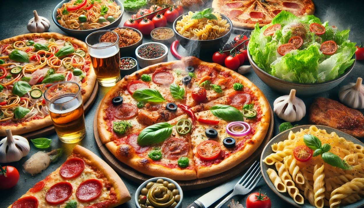 Pozadinska slika pice i paste